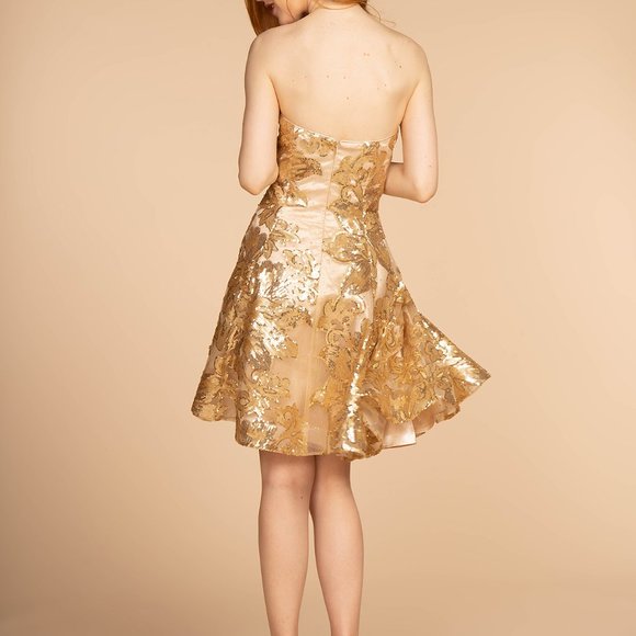 Sweetheart Neck Strapless Short Prom Dress GS1635 - Picture 2 of 9